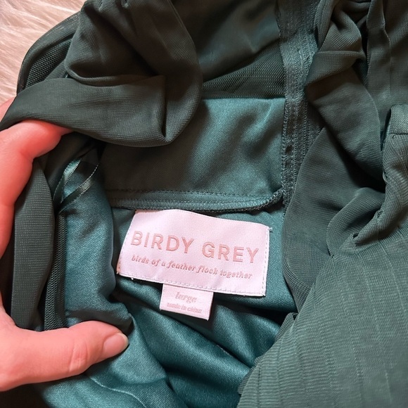 BIRDY GREY Elsye Mesh Dress In Emerald - Picture 6 of 6